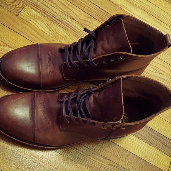 JCREW'S BROWN LEATHER BOOTS, Men's size 11 - Picture 3 of 10